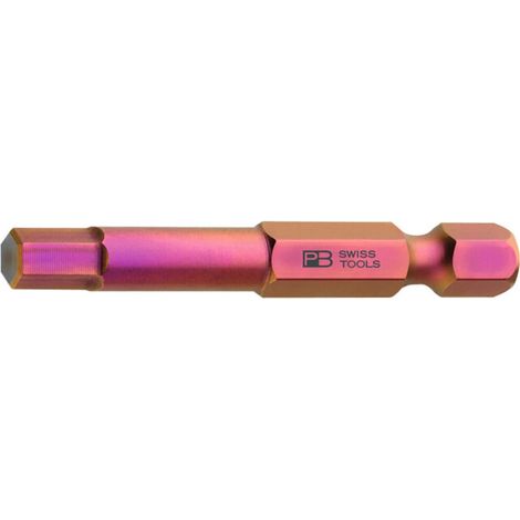 PB Swiss Tools Embout pour 6 pans, tige E 6,3, Hexagonal: 3 mm