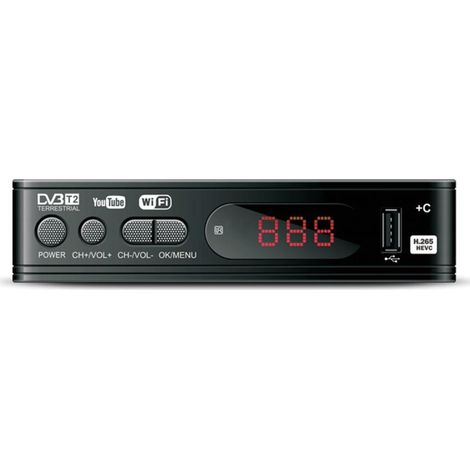 Décodeur TV numérique 1080p avec tuner terrestre DVB-T2 (1/5)