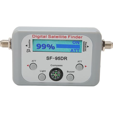 Détecteur de signal satellite 950-2150MHz avec boussole et buzzer pour antennes DirecTV et paraboles (1/5)