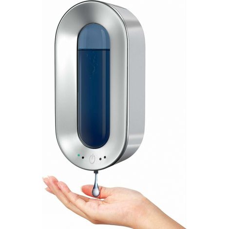 Dispensador automático de jabón de 700ML con Sensor, dispensador de jabón sin contacto, dispensador desinfectante montado en la pared (1/5)