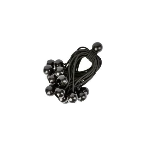 Elastische Kordeln mit Kugeln – 25er-Packung (25 x 25 cm) – Universelle elastische Kordeln – Crezuo