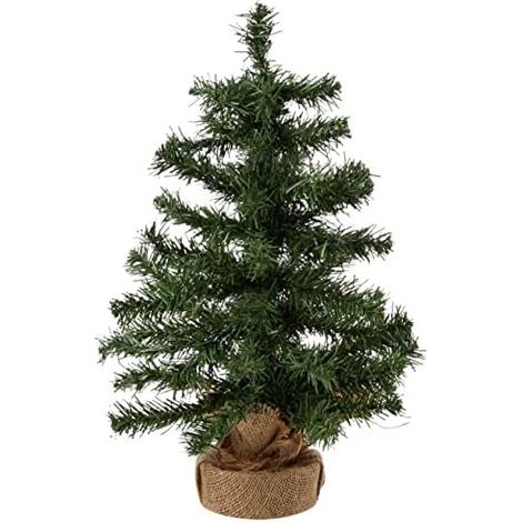 Künstlicher Weihnachtsbaum im Jutesack 60cm Tannenbaum Christbaum Dekobaum grün (1/3)