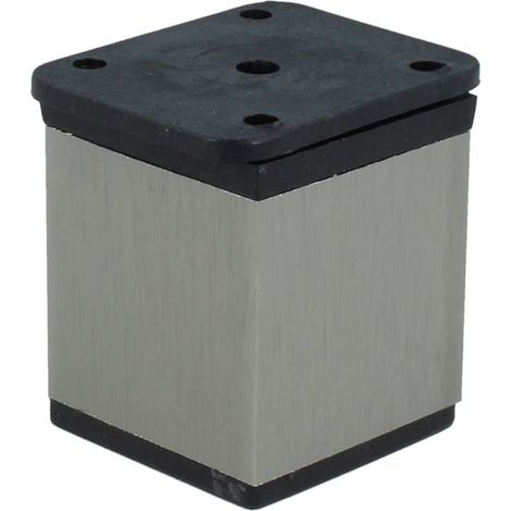Möbelfuß Aluminiumfuß Sofafuß Höhenverstellbar Kommodenfüße Edelstahl 50mm