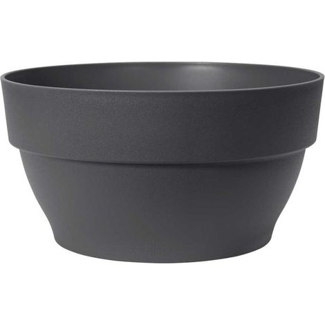 Elho Vibia Campana Bowl 27 Anthracite Vaso Rotondo