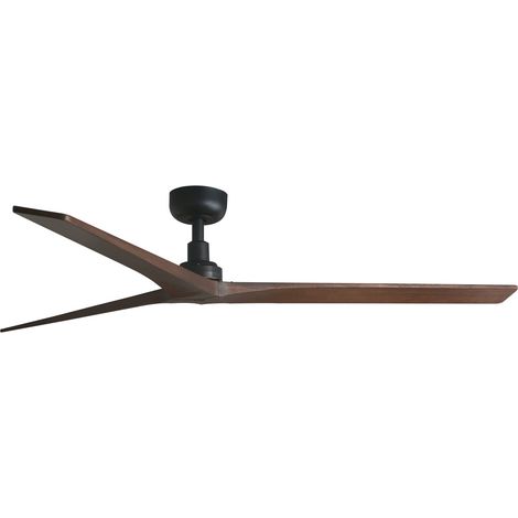 KLIM L Ventilator ohne Licht schwarz/Walnuss Ø150cm