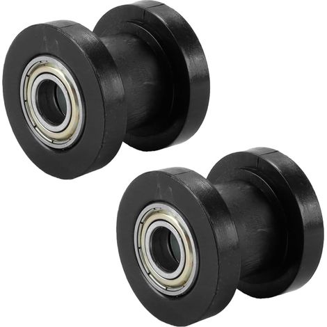 Kettenspanner – 2er-Set – Schwarzes Nylon – 10 mm Durchmesser – Für Offroad-Motorräder – 34 x 36 mm (1/5)