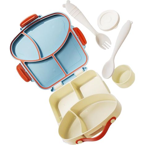 Boîte À Repas Enfant - Boîte De Rangement Alimentaire Légère Boîtes Alimentaires Pour Le Déjeuner Pour Travail, Extérieur, Fête, Pique-Nique, Camping, Randonnée, (1/5)