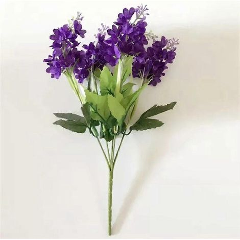 Décoration florale artificielle pour mariage et maison, jacinthe au toucher réalisteviolet foncé (1/5)