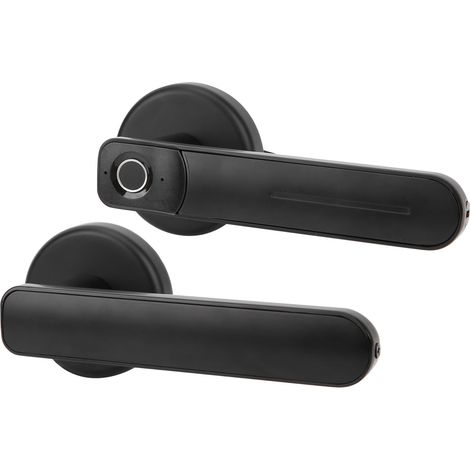 Serrure de porte biométrique électronique à empreinte digitale avec clé d'urgence pour appartement, résidence, entreprise, hôtel 3,7-6 V (1/5)