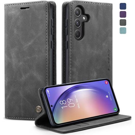 Coque pour Samsung Galaxy A55 5G Clapet Etui Portefeuille en Cuir