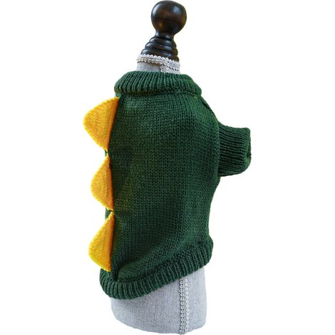 1 pull pour chien, en maille torsadée, vert, polyester, taille S/M/L/XL, pour chiots et petits chiens (1/5)