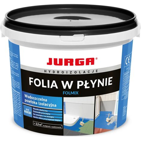 Jurga Folmix Flüssigfolie 4 kg für den Innen- und Außenbereich, einkomponentige Abdichtung