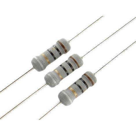Resistenza all'avvolgimento assiale 0,22r Ohm 2w 5% 0r22 2w Dimensioni 12x5mm 0,22r2w