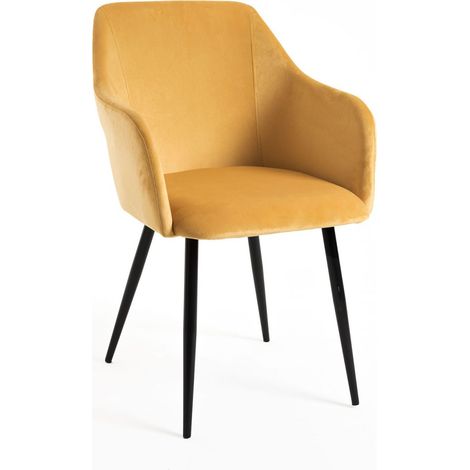Packs Sillas Comedor - Pack 6 Sillas Puan Terciopelo - Mostaza (1/5)