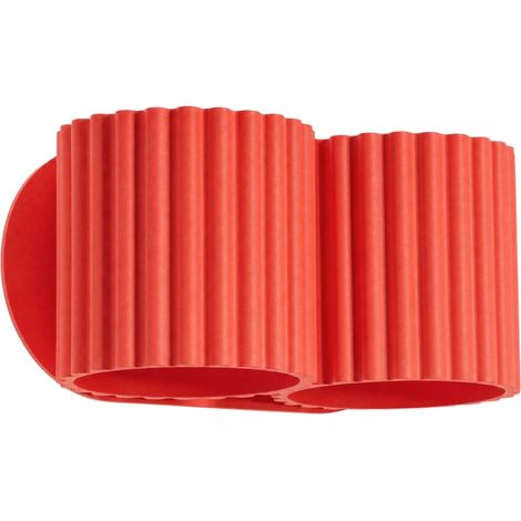 Apliques de pared Aura rojo aluminio 2xG9 21cm Sollux (1/5)