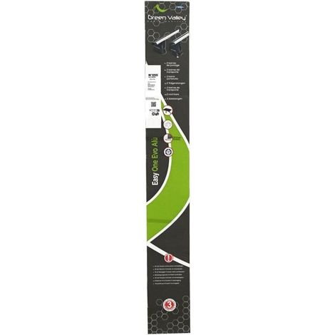 2er Set Dachträger - GREEN VALLEY - Easy One N° 55 - Aluminium - Befestigung auf normalem Dach - Bis zu 75 kg