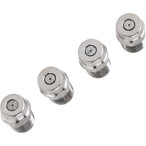 Satz mit 4 Gewindedüsen, 22 mm, aus Edelstahl 304, G1/4 Außengewinde, Zubehör für Hochdruckreiniger, Lochdurchmesser: 0,874 mm / 0,03 Zoll (1/5)