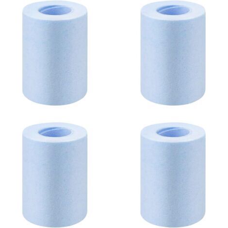 QORVA-Lot de 4 filtres en coton multicouche de 5,4 cm de long, pour adoucir l'eau dure et filtrer la saleté dans l'eau (1/5)