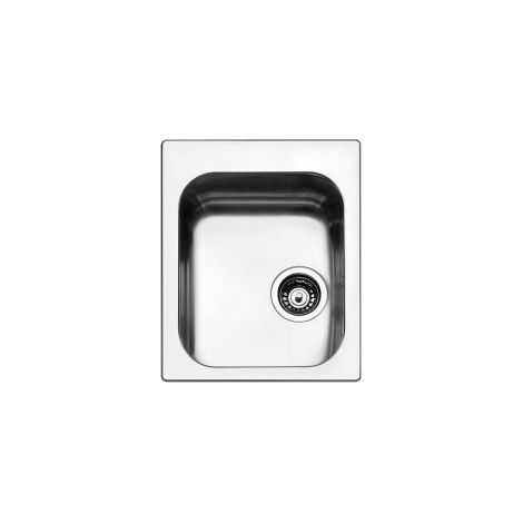 Apell RO42IBC Torino Lavello da Incasso 1 Vasca Acciaio Inox Spazzolato 42x50 cm colore Acciaio Inox (1/2)