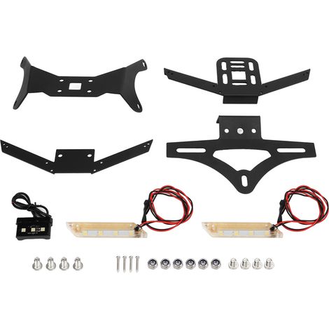 25 pièces support de plaque d'immatriculation moto noir, éclairage arrière de plaque, adapté CB650R CBR650R 2021+ (1/5)