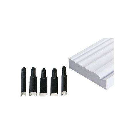 Proxxon - Schnitzmessersatz für MSG, 5 verschiedene Formen - 28572
