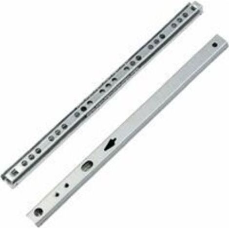 Coulisse Tiroir 1 paire Glissières pour Tiroirs en Métal à Roulement à Billes Coulisses à Bille Rails de Tiroirs à Coulisse Glissières à Roulement à Billes pour Tiroir de Meubles 246x17x10mm (1/5)