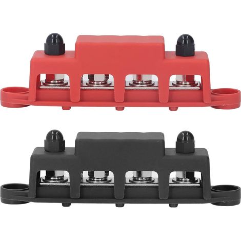 Distribution Block 48V 250A M8, 4 Brass Terminals Boat Auto (1/5)