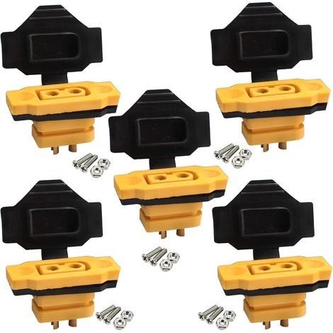 Paquete de 5 conectores empotrados XT60BE-F con tapa de goma y tornillos para baterías Lipo XT-60 de 2 pines. (1/5)