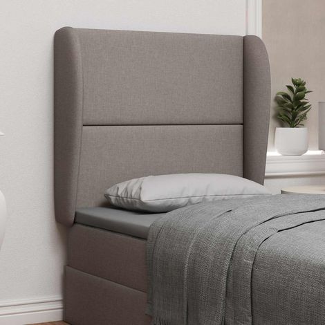 Oreille de tête de lit Beige 80 x 23 x 6 cm tissu (1/5)