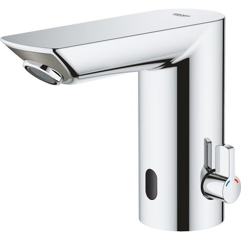 Grohe 36451000 BauCosmo E Infra-red electronic basin mixer 1/2inch with mixing device and temperature limiter - Chrome