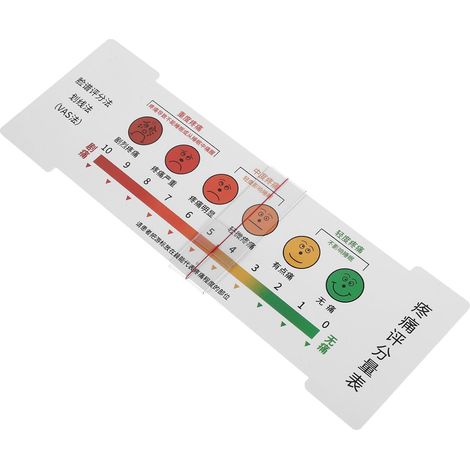 Échelle Visuelle Analogique Douleur en Plastique Portable Fiable pour Professionnels et Rééducation à Domicile Outil D'évaluation Douleur Chevet (1/5)