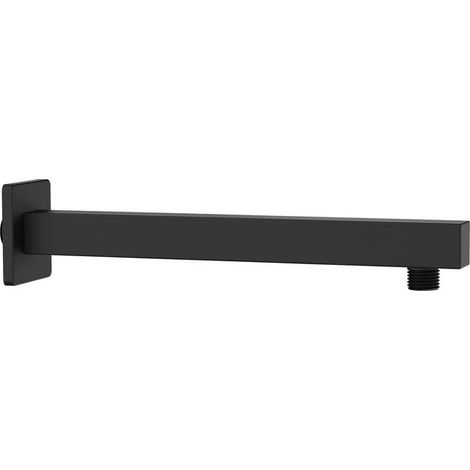 Braccio doccia quadrato 25×25 cm 30 cm nero opaco Aquasanit (1/2)