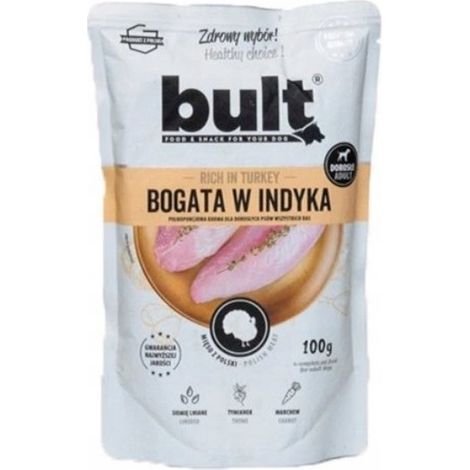 Bult  Alimento húmedo para perros - carne en conserva  Sobre de 100 g - Rico en pavo 100 g