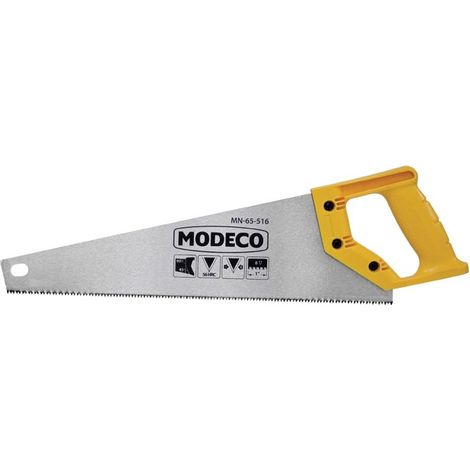 Scie à main Modeco mn-65-518 dents trempées poignée ergonomique (1/2)