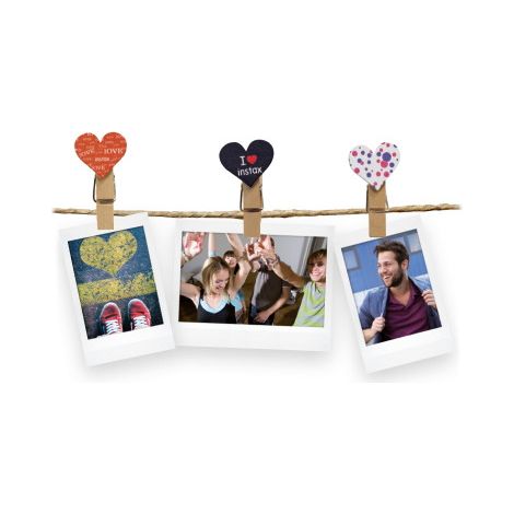 Dekoration zum Aufstellen Fujifilm design clips Herzform magnetisch