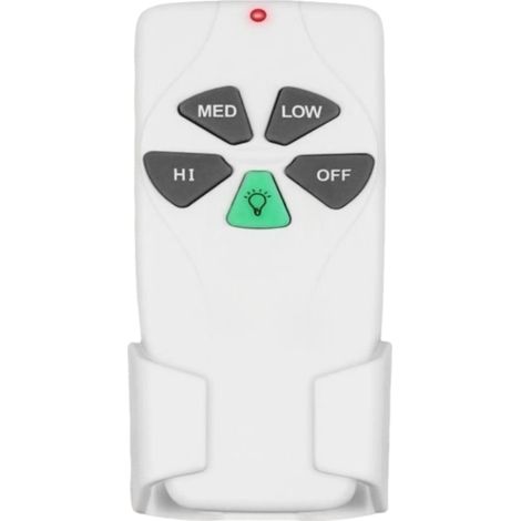 Télécommande universelle pour ventilateur de plafond 53T (3 vitesses de variation d'intensité) Blanche (1/5)
