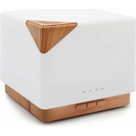 700ml Diffuseur d'Huiles Essentielles, Premium 5 en 1 à Ultrasons Electrique Vaporizer Humidificateur, Minuterie et Arrêt Automatique sans Eau, 7 Couleurs de Lumière LED pour Yoga, Maison (1/5)