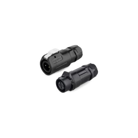 IP68 Industrieller wasserdichter Steckverbinder LP-12 Schnellrundsteckverbinder mit PBT-Kunststoffgehäuse, M12 Luftfahrtstecker, 2-8-polig, Stecker und Buchse (2-polig) - Crezuo