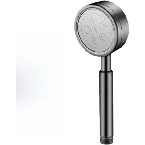Green Mobility-Pommeau de douche haute pression en acier inoxydable 304, avec support, pour salle de bain, installation facile - Gris (1/3)