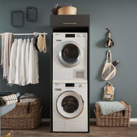 Armoire à linge Laundreezy  68 x 68 x 200 cm  Anthracite (1/5)