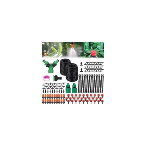 149-teiliges Mikro-Tropfbewässerungsset, automatisches Bewässerungssystem, Gartenbewässerungssystem, Pflanzengarten – 30 m Tropfbewässerungsschlauch – Crezuo