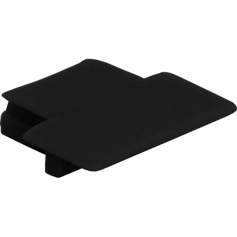Embout de profil led encastrable - Décor : Noir - Embout : Passe fil - LAGUNA