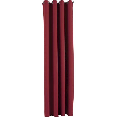 Gardinenbox Newyork 201920600 - Tenda oscurante oscurante con occhielli, 245 x 140 cm, colore: Bordeaux (1/4)