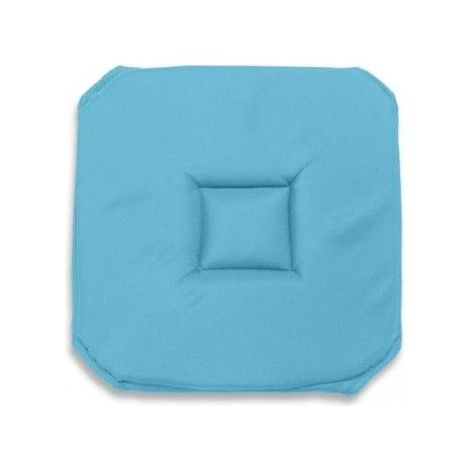 Dessus de chaise gobelin 40x40 cm ALIX turquoise (1/2)