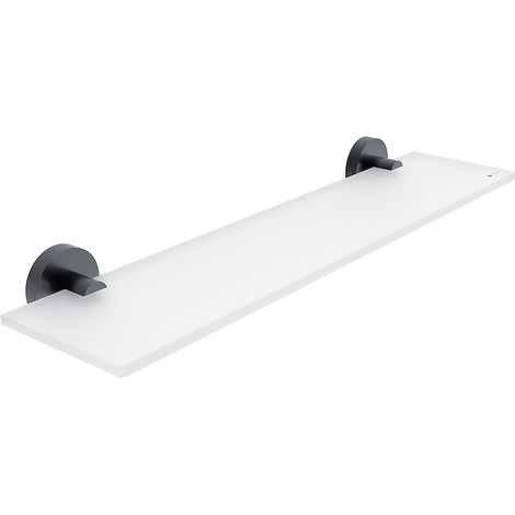 Nimco Tablette Verre L.50 Cm, noir mat, Unix noir mat UNC 13091B-50-90 (1/3)