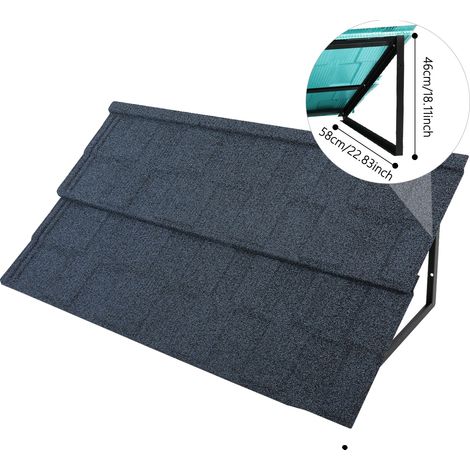 Toldo, estructura resistente, resistente a la intemperie, azul. (1/2)