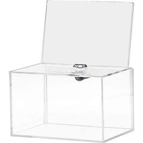 Spendenbox aus Acryl – Box für Abstimmungen, Spendenaktionen für wohltätige Zwecke, Umfragen, Lotterien, Wettbewerbe, Ratschläge, Tipps und Meinungen. (1/5)