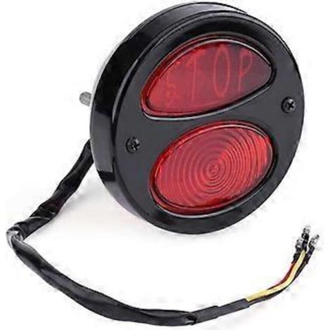 Feux arrière personnalisés pour motos, feu stop arrière LED 12V, éclairage de plaque d'immatriculation pour motos Bobber, Cafe Racer