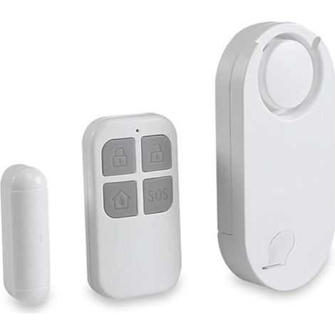 détecteur d'alarme de Porte sans Fil avec télécommande 130 DB antivol Sirène magnétique Longue durée de Veille Avertissement de Faible Puissance pour Maison Magasin Garage (1/5)