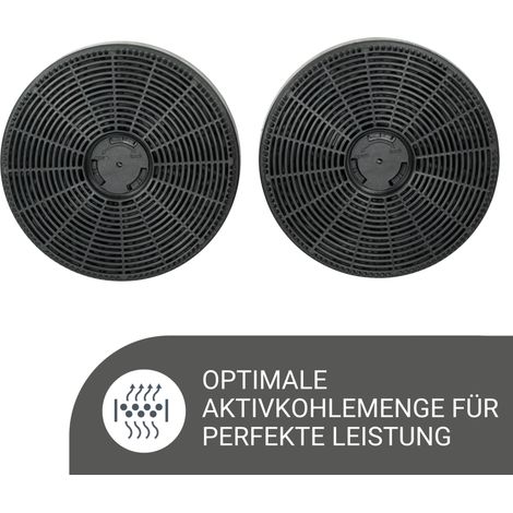 respekta Filtre à charbon actif Filtre à charbon actif pour hotte aspirante à recyclage d'air MIZ 1110 (1/4)